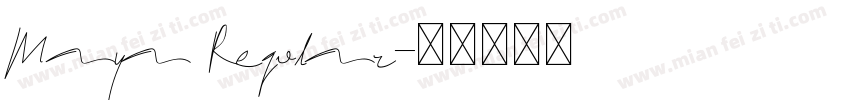 Maya Regular字体转换